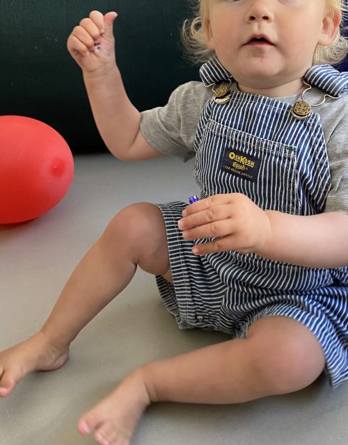 Oshkosh striped shortall
