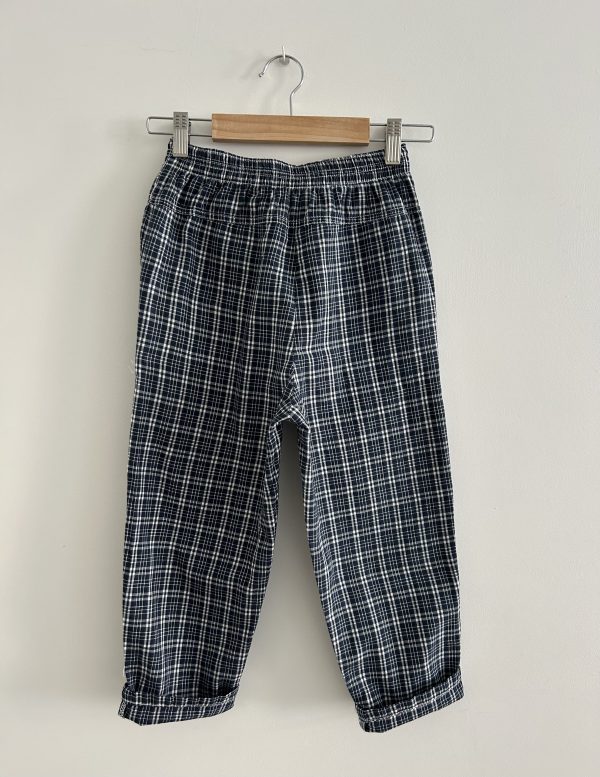Checked cotton pants - Afbeelding 3