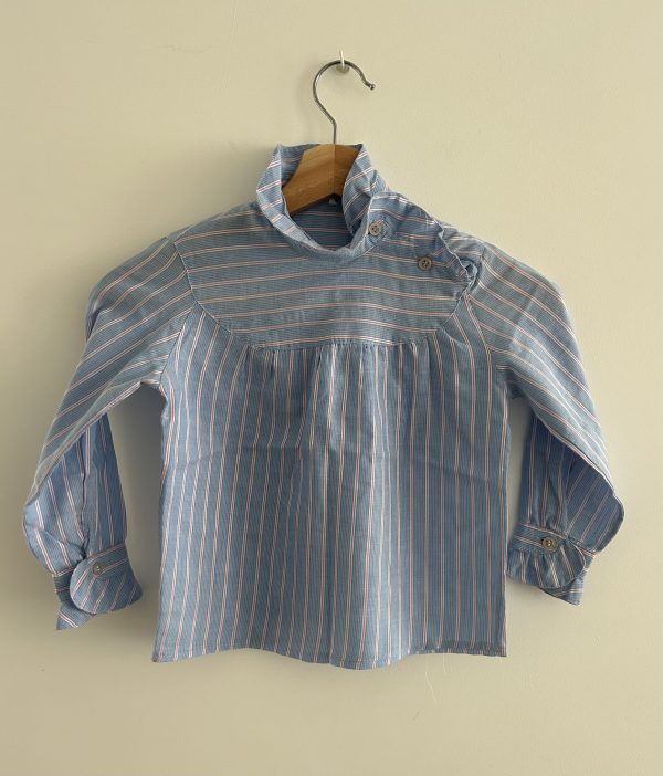 Blue striped blouse