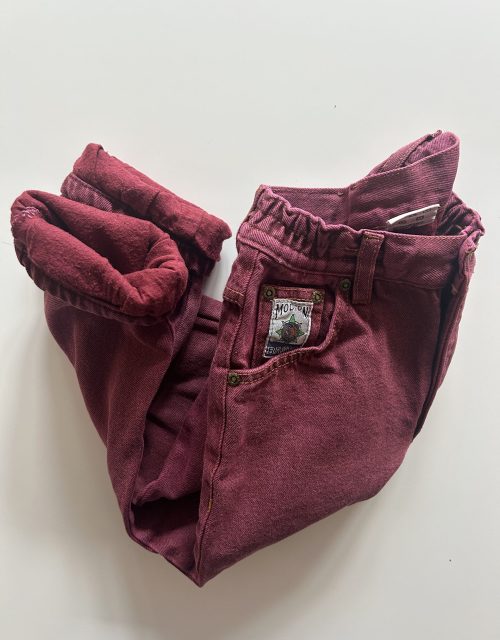 Bordeaux lined jeans