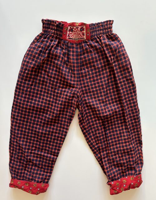 Deadstock checked pants - size 92