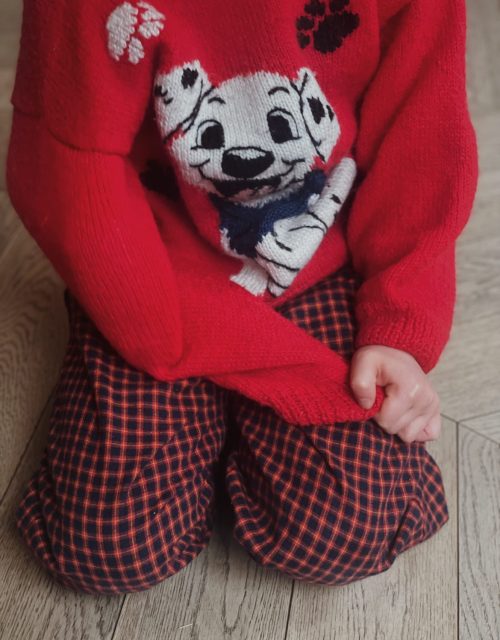 Deadstock checked pants - size 92