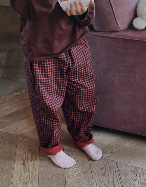 Deadstock checked pants - size 116