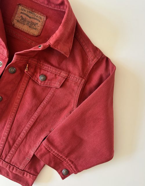 Levis red denim jacket