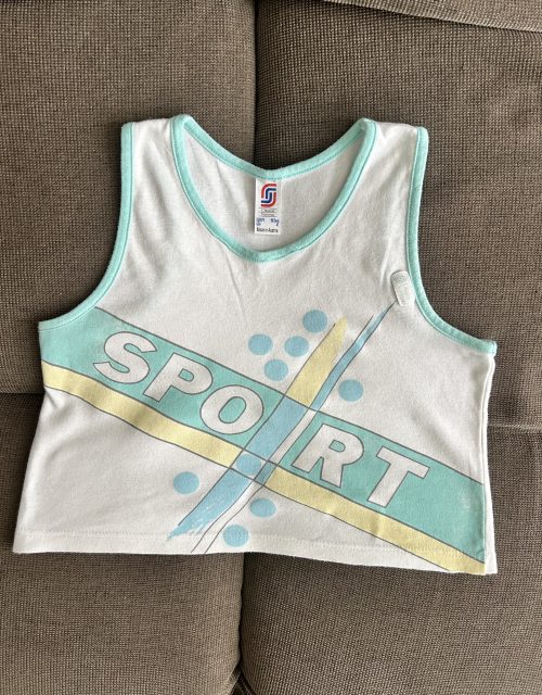80s sporty top