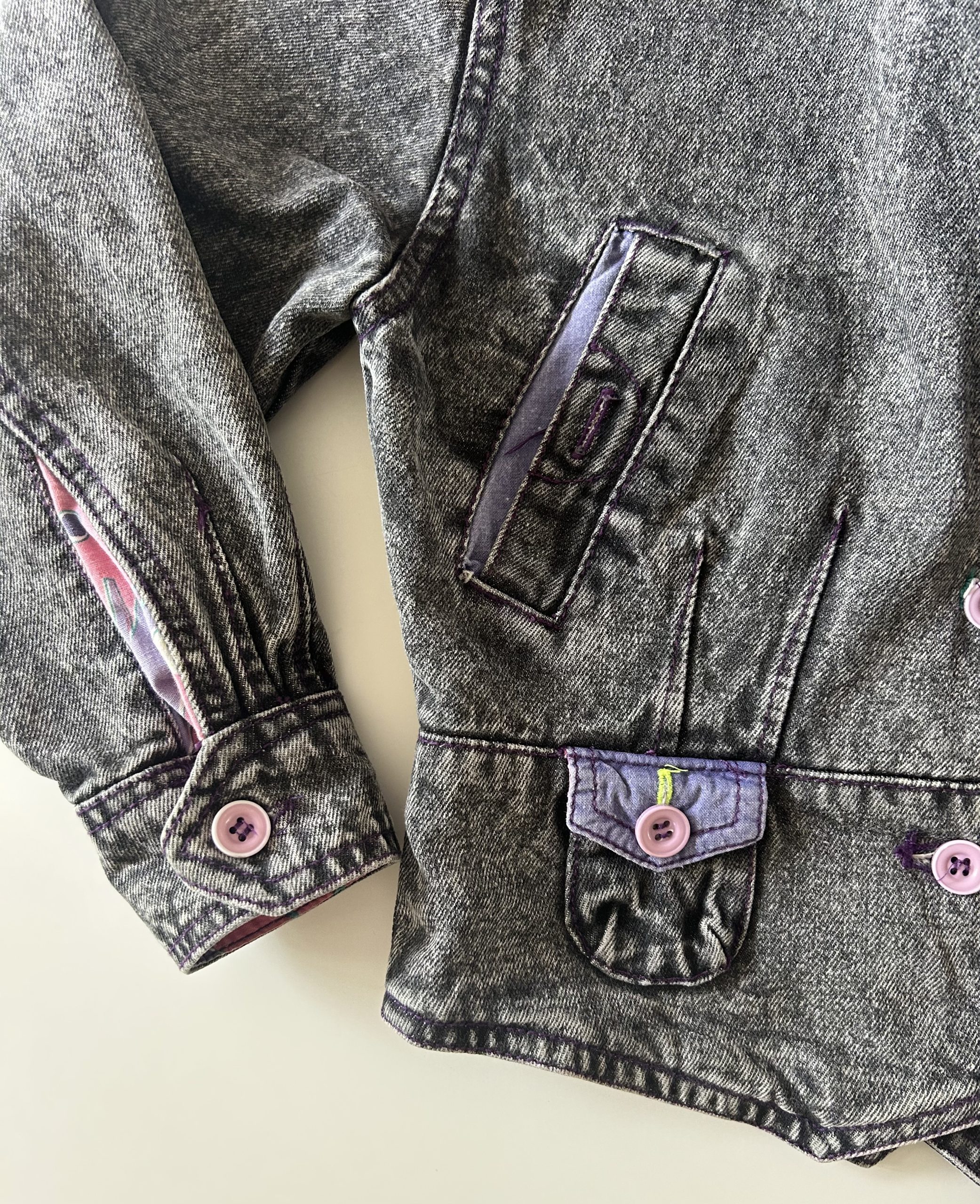 Girlie acid denim jacket - Afbeelding 4