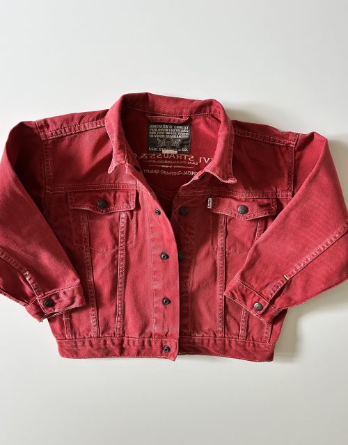 Levis red denim jacket