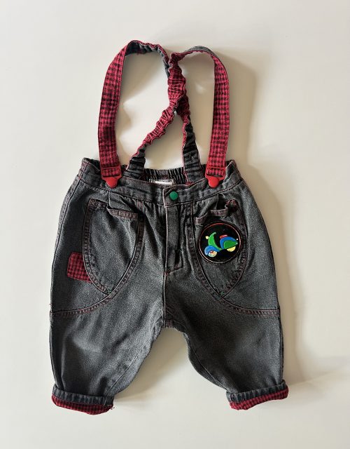 Lined denim overall